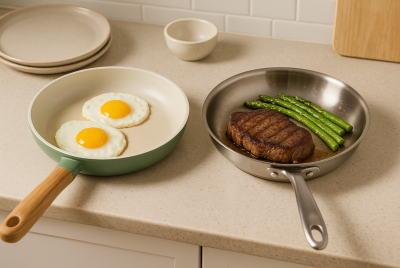 ceramic vs stainless steel cookware